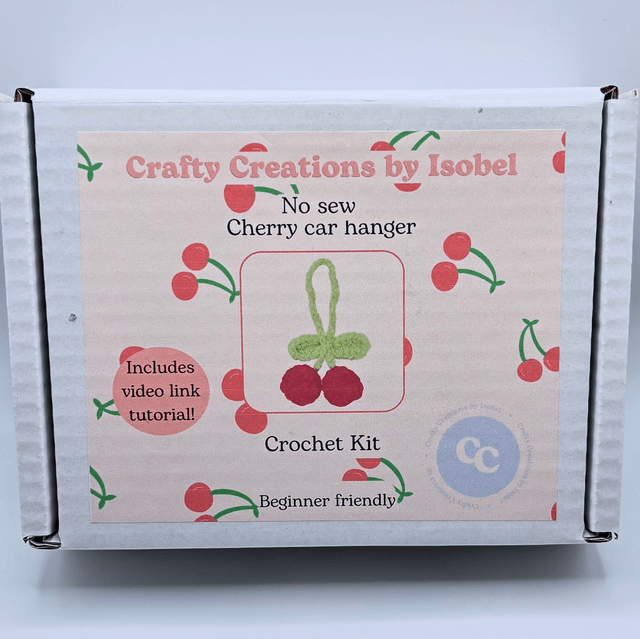 Cherry Car Hanger Crochet Kit